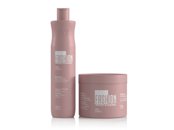 Shampoo + Máscara – Fashion Gold 500ml / 500g